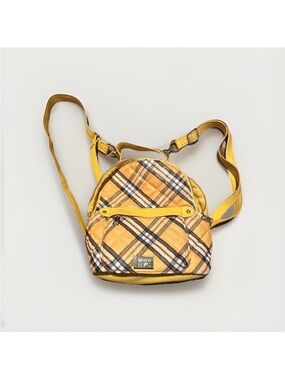 Clueless Inspired Y2K Plaid Yellow Mini Backpack - Women's Fashion Bag